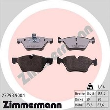 Zimmermann 23793.900.1 Bremsbelagsatz für BMW 5 E60 E61 Bremse Bremsbeläge