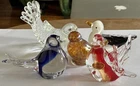 Vintage Murano Art Glass Bird Figurines Lot