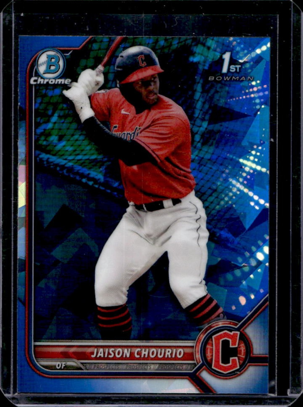 2022 Bowman Chrome Sapphire Jaison Chourio 1st Prospect #BCP-174 Guardians