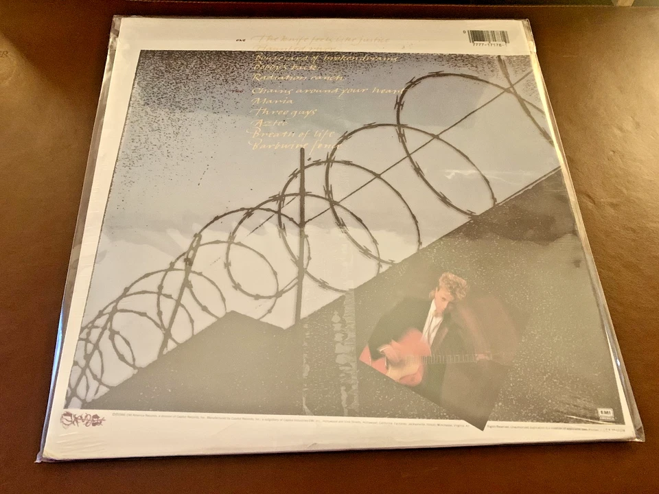 Brian Setzer The Knife Feels Like Justice 1986 LP - SEALED - Image 4 of 4