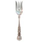 Gorham Buttercup Sterling Silver Cold Meat Fork Serving  8-1/4" No Mono EUC