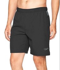 Speedo Men's Tech Volley Swim Shorts Size L Black