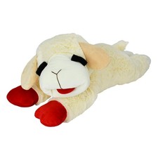 Multipet Lamb Chop Dog Plush Toy - Squeaky Toy for All Dogs - Extra Soft Plush -