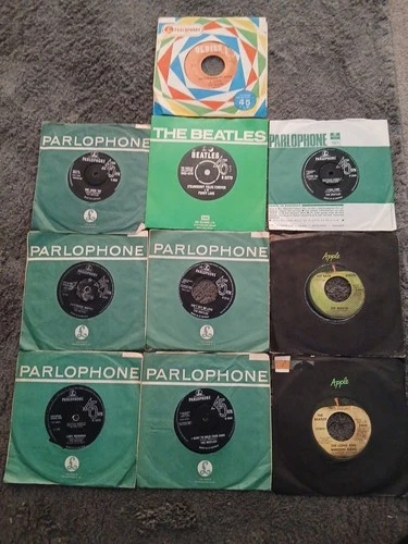 The Beatles  10  7" Singles - She Loves You , Lady Madonna, The Long And Winding