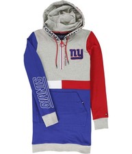 Tommy Hilfiger Womens NY Giants Hoodie Dress, Multicoloured, Small