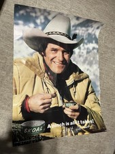Vintage Walt Garrison Skoal Poster 1982