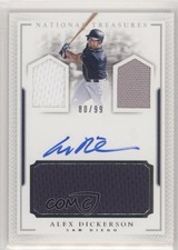 2016 Panini National Treasures 80/99 Alex Dickerson #PCS-AD Auto kx2