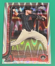 2025 Topps Chrome Baseball - Corbin Burnes Raywave Refractor #17