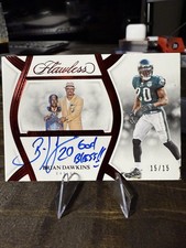 2025 Panini Flawless Hall of Fame Brian Dawkins Eagles Autograph 15/15 BOOK END