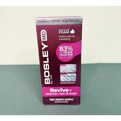 BosleyMD Revive+ Densifying Foam For Women 2 Months Supply NEW