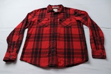 Levi's Men's Vintage Standard Fit Plaid Button Up Flannel Shirt AP2 Red Small