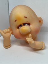 Vintage Craft Doll Head  Hands Thumb Sucker Elf Baby Clown