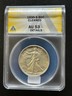 1935-S ANACS AU53 Walking Liberty Half Dollar San Francisco Liberty Walking