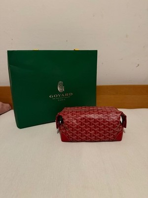 Goyard Boeing 25 Kulturbeutel Toiletry Bag Rot