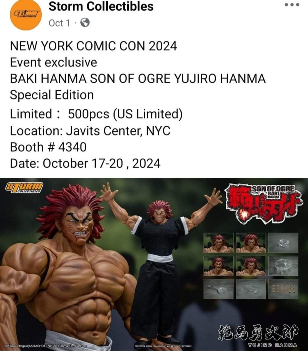 Storm Collectibles Son of Ogre Baki Hanma Yujiro Hanma IMAGE ANIME