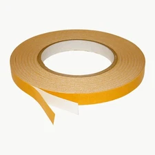 JVCC Double-Sided White PVC Tape [Aggressive] (DC-WPVC98): 1/2 in. x 36 yds. (Wh