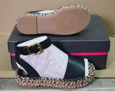 Vince Camuto Darna Espadrille Platform Sandals Black Women's Size 5M