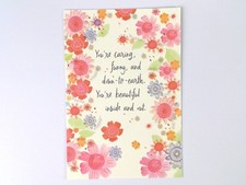 Hallmark heartline Floral Greeting Card Friendship Appreciation Made in USA