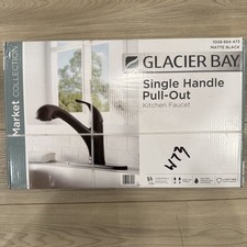 Glacier Bay Market Single-Handle Pull-Out Kitchen Faucet Matte Black