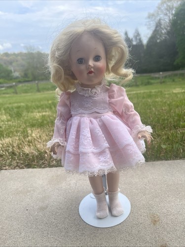 Ideal Doll P-90 bionda vintage plastica dura - Estate Find 14" - Foto 2 di 11