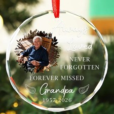 Memorial Christmas Ornaments - Ornament Remembering Dad, Mom Memorial for Son