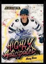 2023-24 Highly Anticipated Auto Henry Thrun San Jose Sharks #HA-41