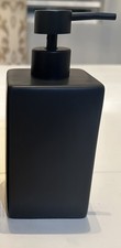 Black Square Ceramic Soap Dispenser
