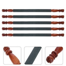 5pcs Bird Cage Perch: Parrot Sand-Surface Stand Grinding Wood Stick Molar Toy