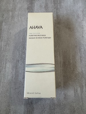 AHAVA Time To Clear Purifying Mud Mask 3.4oz / 100mL Full Size New in Box