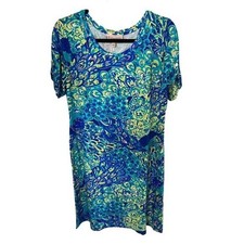 Philosophy Women's Colorful Peacock Aqua Dress Varies NWT