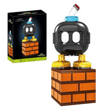 Super Mario Black Bomb Figure Building Blocks Set Game Inspired Display Mode Toy
