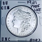 1921 BU GEM MORGAN SILVER DOLLAR UNC MS+++ U.S. MINT RARE COIN 8083