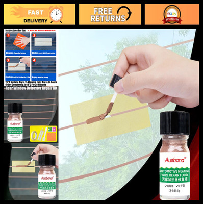 High Conductivity Copper Conductive Paint for Rear Defroster Repair Kit - DIY, C