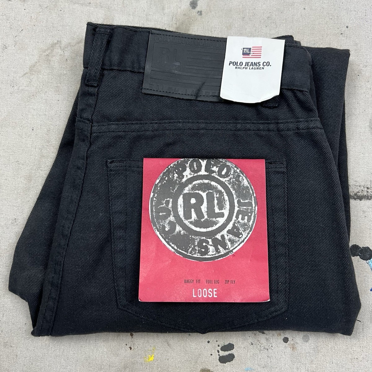 Vintage 90s Ralph Lauren Polo Jeans Denim Pants Loose Baggy Fit