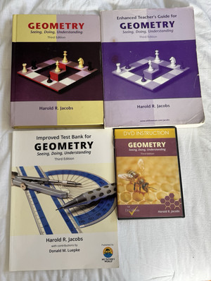 Geometry Seeing Doing Understanding 3rd Edition Jacobs Set with DVDs, & Guides