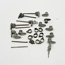 1951-1952-1953-1954-1955 Kaiser Door Lock Assembly Lot Cylinder Clips W Keys