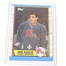 1989-90 Topps Joe Sakic #113 Rookie RC HOF Quebec Nordiques Hockey Card B. rookie card picture