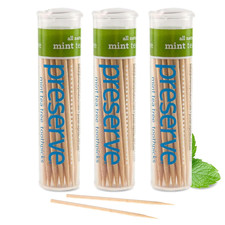 Toothpicks Refreshing Natural Mint Tea Tree Flavored Toothpicks for Fresh Breath