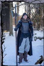 Larp Stangenwaffe - teilbare Lange kaiserliche Hellebarde - 220cm  Epic Armoury