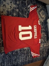 NFL 49ers Jimmy Garoppolo #10 Stitched Jersey Men’s L Red Nike Dri Fit PRE-OWNED