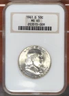 1961-D FRANKLIN HALF DOLLAR NGC MS65 515009 - OLD HOLDER
