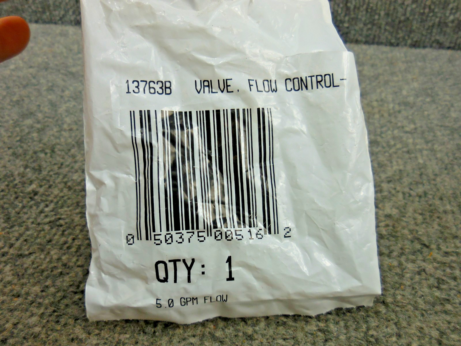 New Genuine InSinkErator 13763B Flow Control Valve 5 GPM