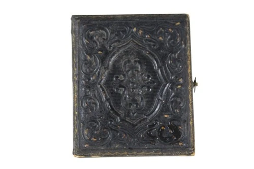 Original Antique Civil War Era Daguerreotype Photograph Case With Clasp