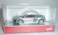 Herpa 038690-002 Audi R8 V10 Spyder Eissilber 1:87 Spur H0