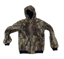 Vintage Carhartt YYJ144 CMO Jacket Youth Large 10 - 12 Camo Canvas Work Kids