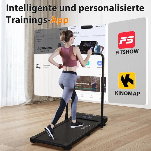 Walking Pad Laufband 120kg elektrisch Heimtrainer LED-Anzeige 12km/h für Jdqqkgn - Bild 10 von 12