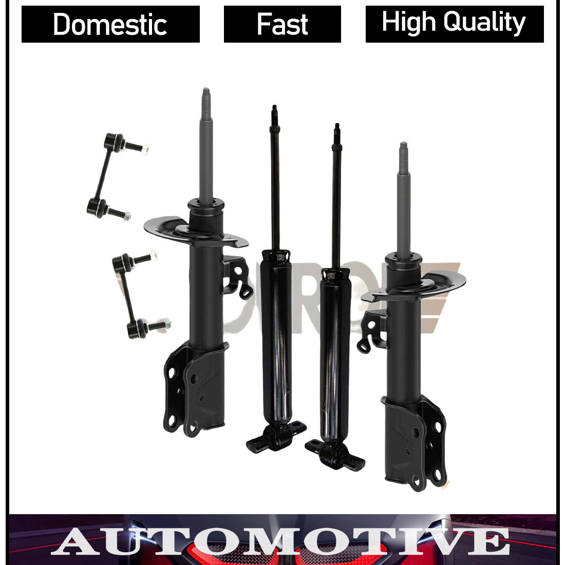 Monroe OEM Front Struts & Rear Shocks W/ Sway Bar For 2015-2023 Ford Mustang