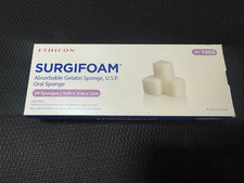 SURGIFOAM Absorbable Gelatin Sponge - 1 x 1 x 1cm - 24pcs REF 1969