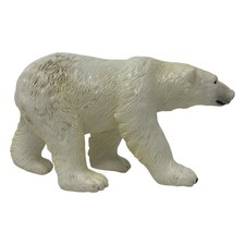 Vtg Battat Polar Bear Figure 4.5 Inch Arctic Zoo Animal Toy Miniature Collectibl