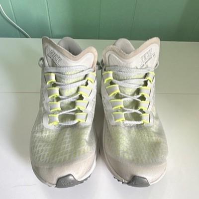 Nike Air Zoom Pegasus 37 Gray Yellow Lace Up Men's Running Sneakers Mesh